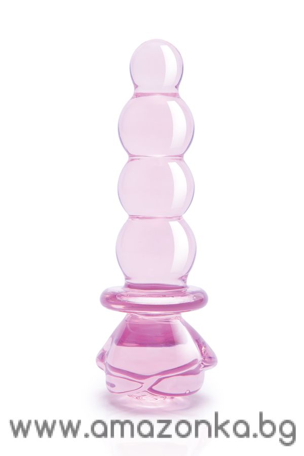 GLAZE GLASS ROSEBUD BEADED  PLUG