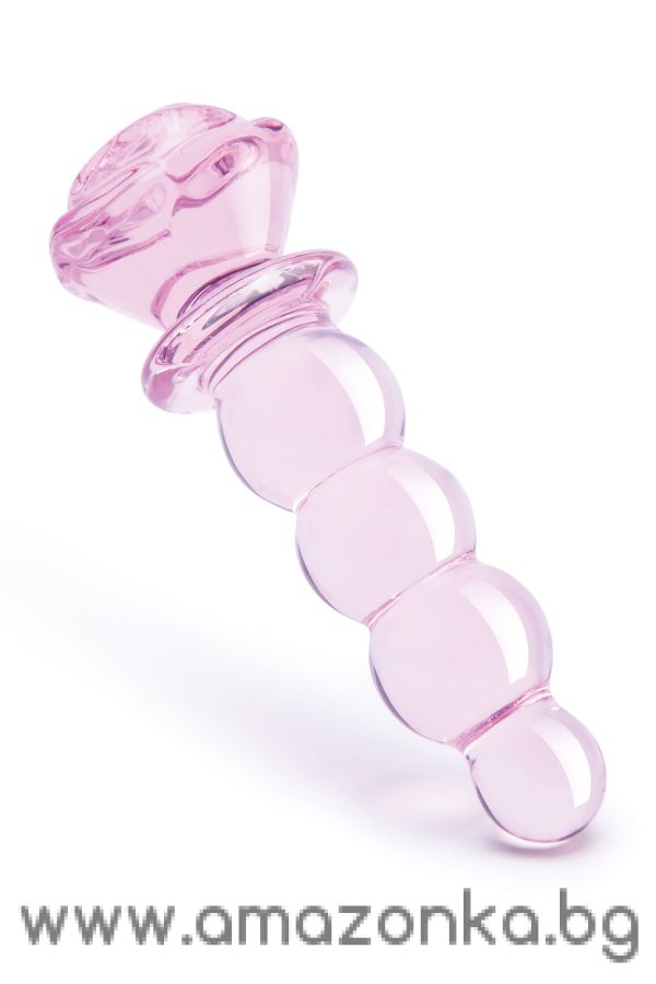 GLAZE GLASS ROSEBUD BEADED  PLUG