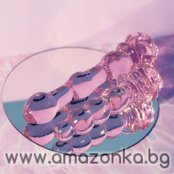 GLAZE GLASS ROSEBUD BEADED  PLUG