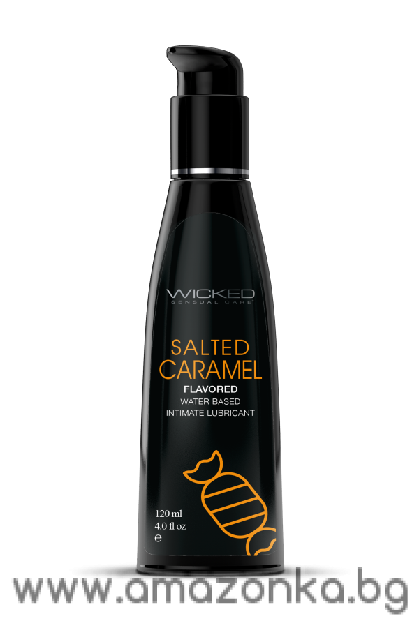 WICKED AQUA SALTED CARAMEL FLAVORED LUBRICANT 120ML