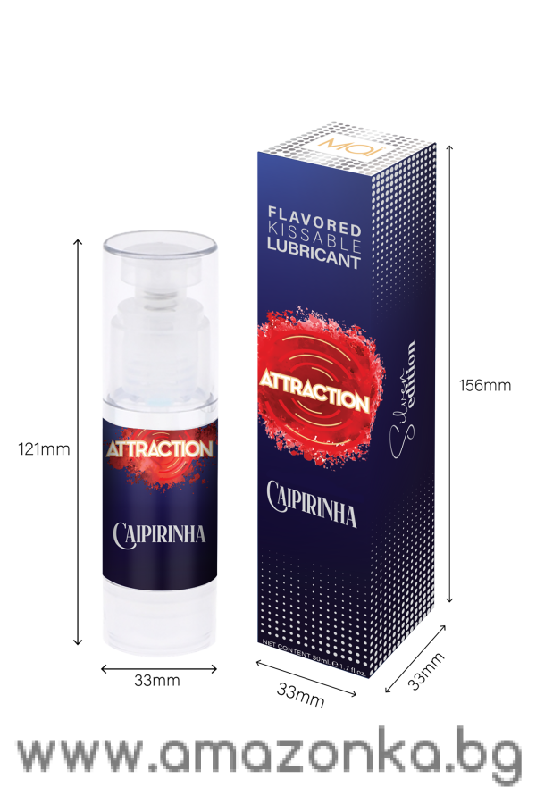 MAI ATTRACTION KISSABLE LUBRICANT CAIPIRINHA FLAVOR 50ML