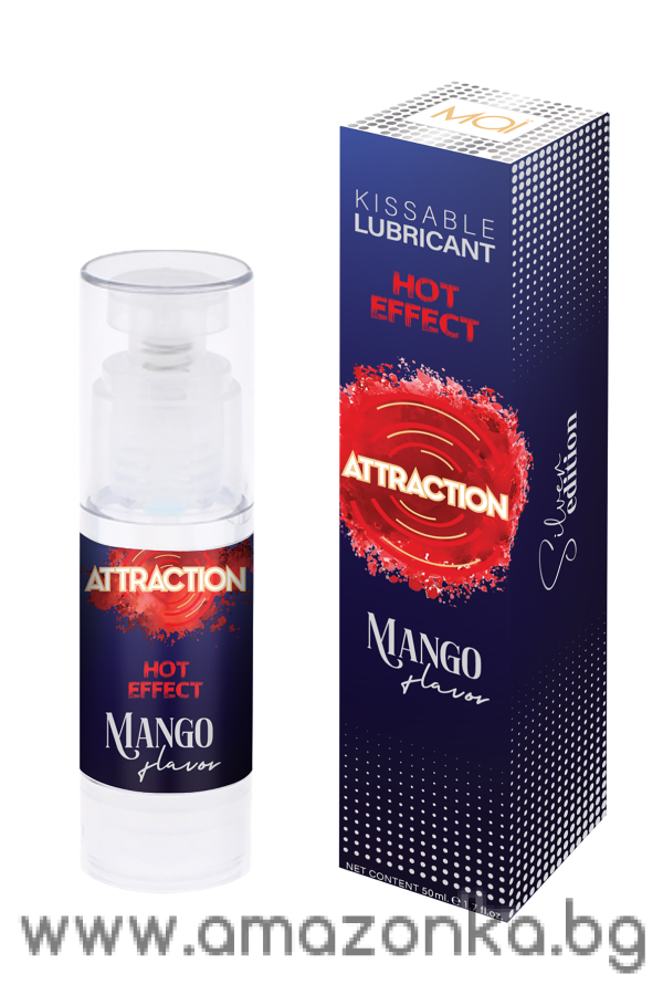 MAI ATTRACTION KISSABLE LUBRICANT HOT EFFECT MANGO FLAVOR 50ML
