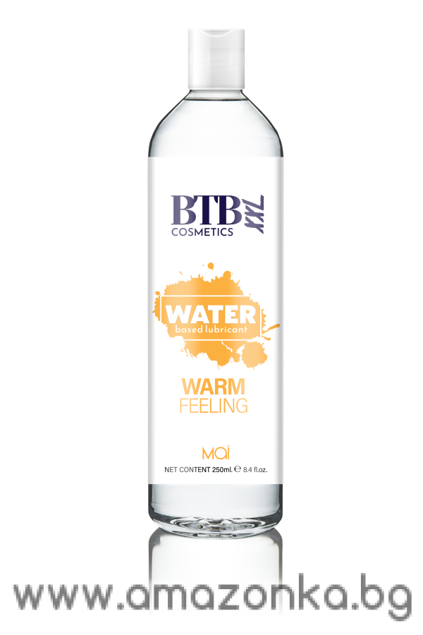 BTB WATER BASED WARM FEELING LUBRICANT 250ML