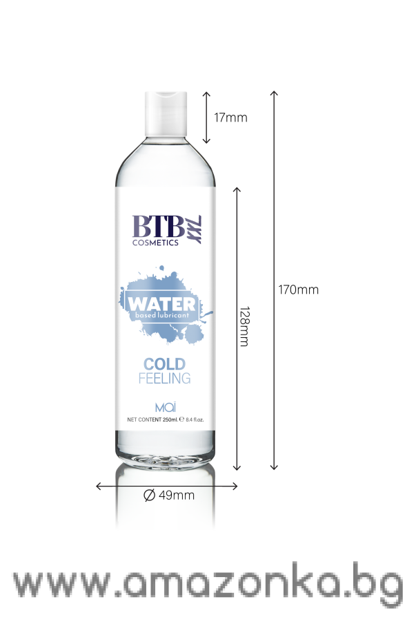 BTB WATER BASED COLD FEELING LUBRICANT 250ML