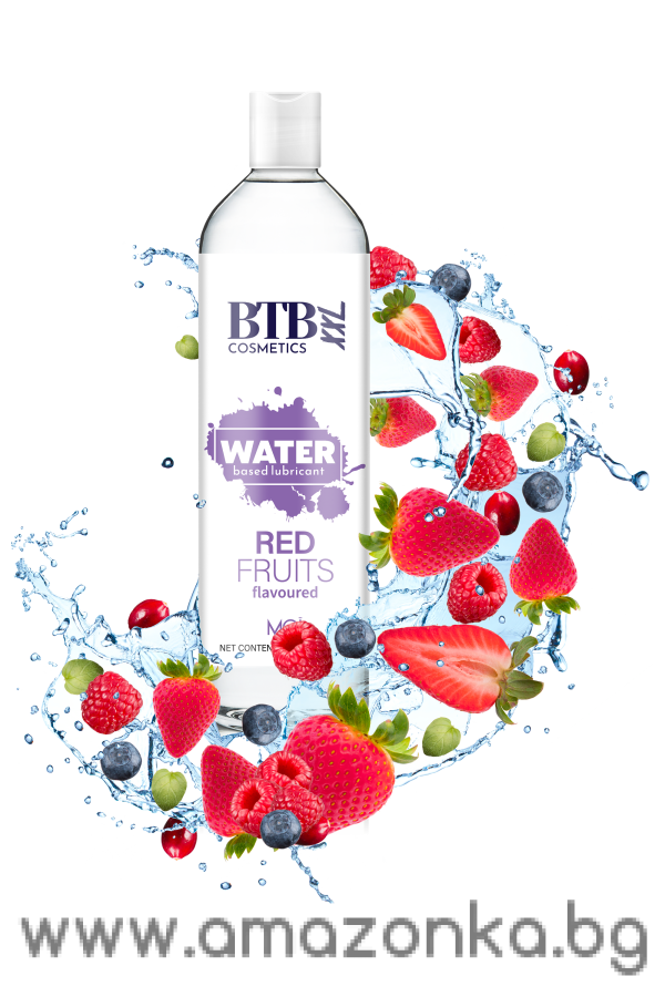 BTB WATER BASED FLAVORED RED FRUITS LUBRICANT 250ML