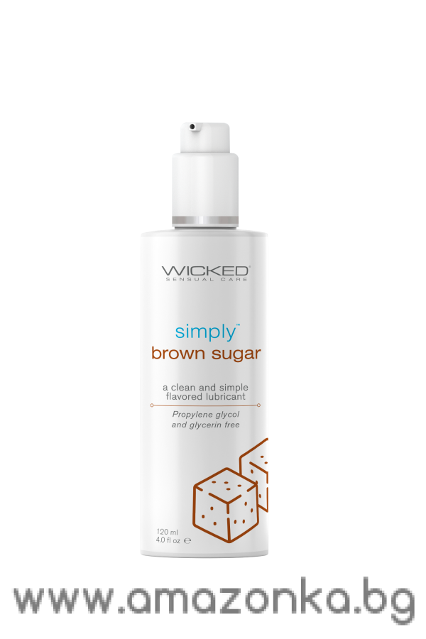WICKED SIMPLY LUBRICANT BROWN SUGAR 120ML