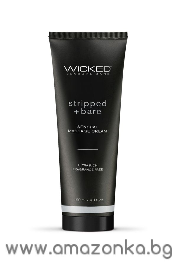 WICKED SENSUAL MASSAGE CREAM 120ML STRIPPED AND BARE UNSCENTED