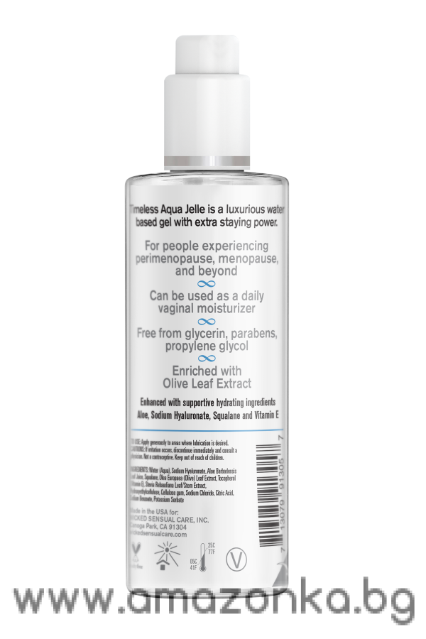 WICKED SIMPLY TIMELESS AQUA JELLE LUBRICANT 120ML