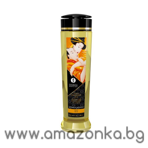 EROTIC MASSAGE OIL STIMULATION PEACH 240 ML