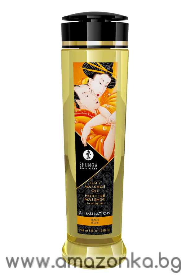 EROTIC MASSAGE OIL STIMULATION PEACH 240 ML