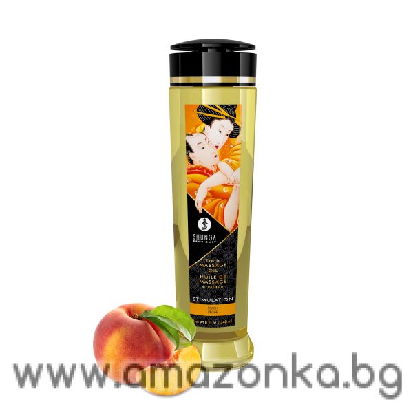 EROTIC MASSAGE OIL STIMULATION PEACH 240 ML