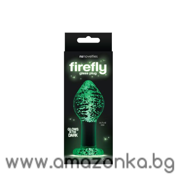 FIREFLY GLASS PLUG LARGE CLEAR