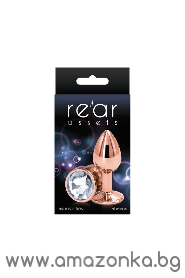 REAR ASSETS ROSE GOLD SMALL CLEAR