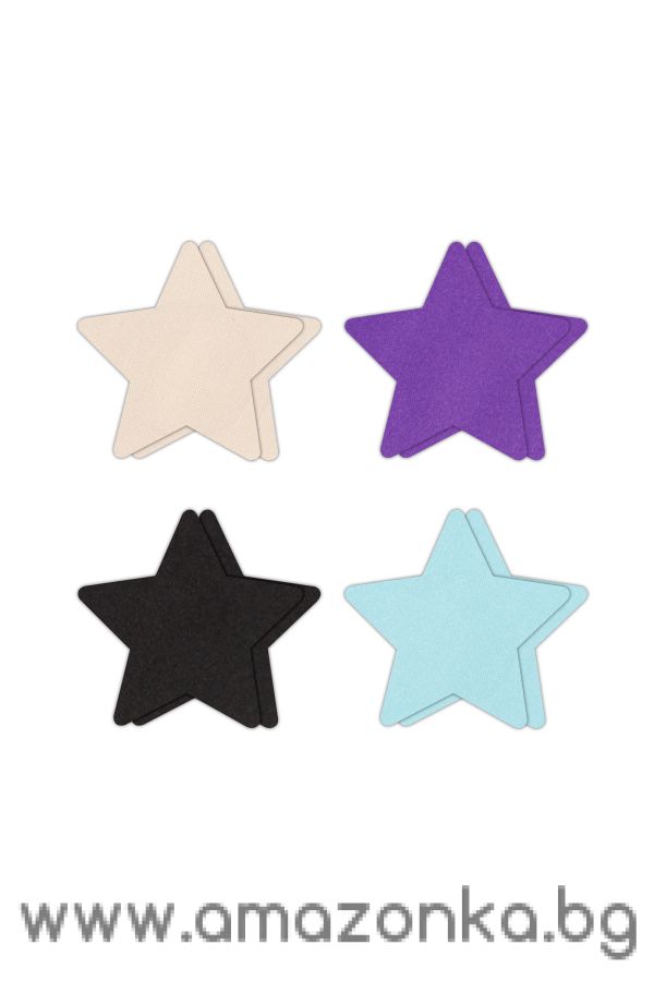 PRETTY PASTIES STAR I ASSORTED 4 PAIR