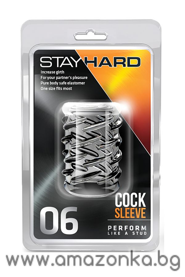 STAY HARD COCK SLEEVE 06 CLEAR