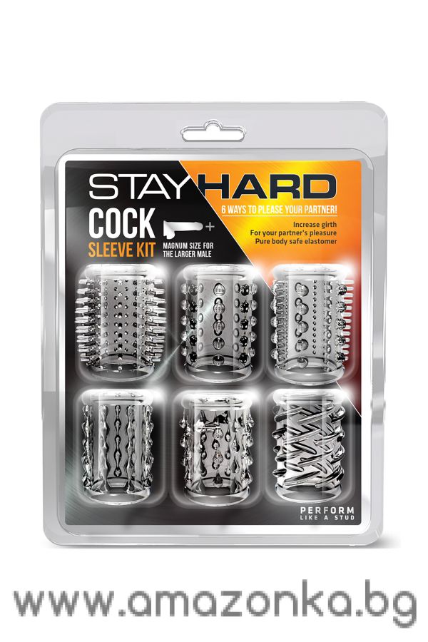 STAY HARD COCK SLEEVE KIT CLEAR