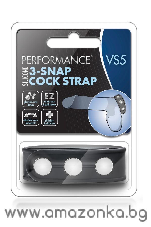 PERFORMANCE VS5 3 SNAP COCK STRAP BLACK