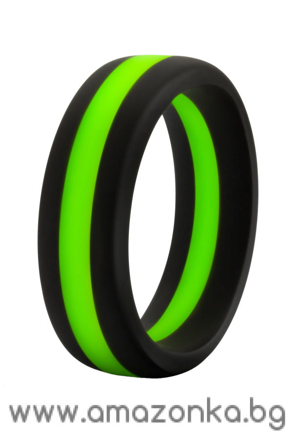 PERFORMANCE SILICONE GO PRO COCK RING BLACK/GREEN