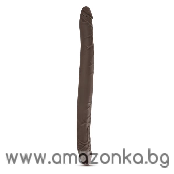 DR. SKIN 16INCH DOUBLE DILDO CHOCOLATE