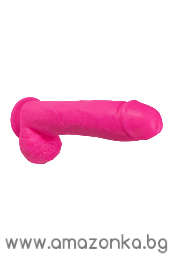 NEO ELITE 11INCH WITH BALLS COCK NEON PINK