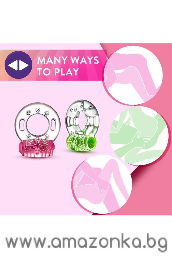 PLAY WITH ME AROUSER VIBRATING C-RING GREEN