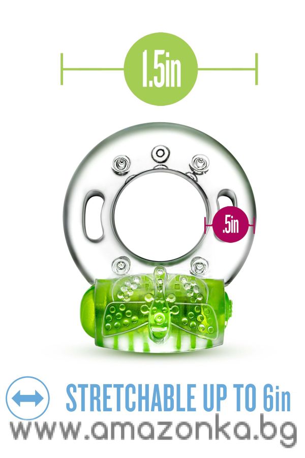 PLAY WITH ME AROUSER VIBRATING C-RING GREEN