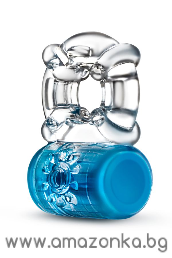 PLAY WITH ME PLEASER RECHARGEABLE C-RING BLUE