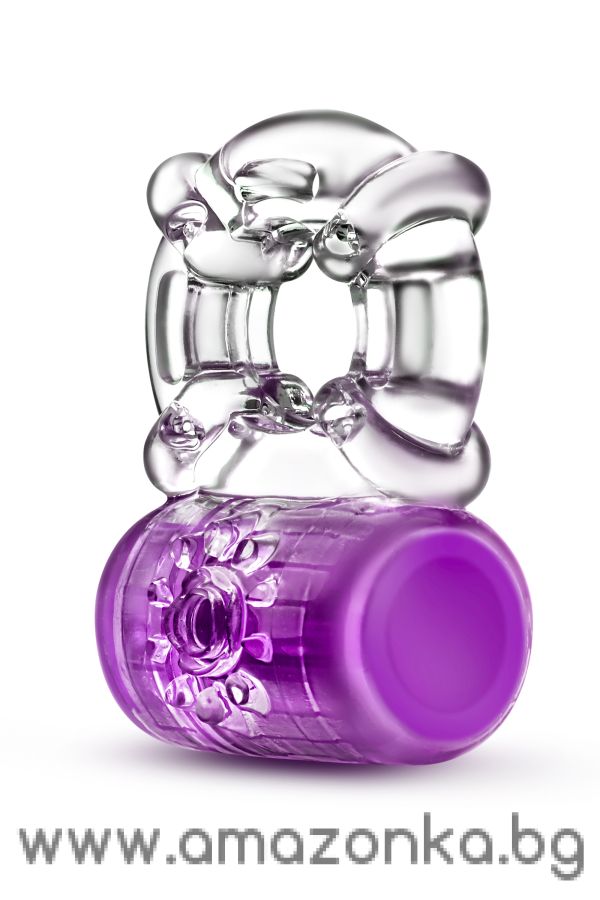 PLAY WITH ME PLEASER RECHARGEABLE C-RING PURPLE