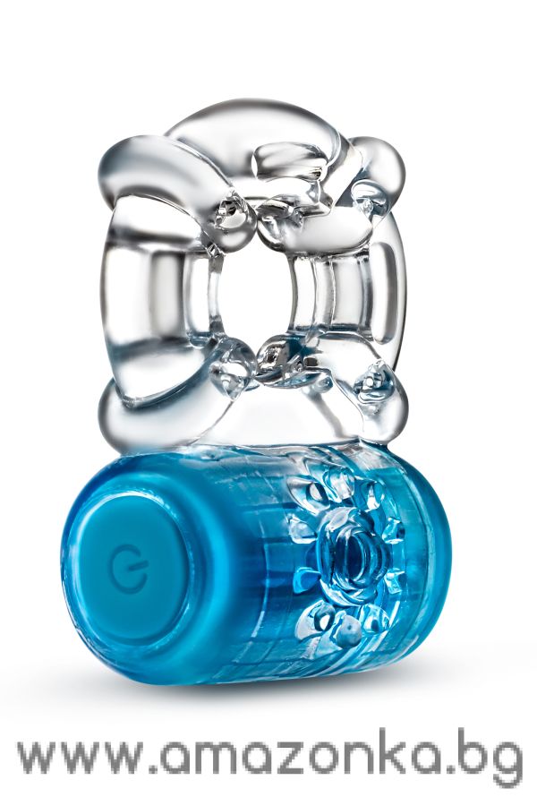 PLAY WITH ME ONE NIGHT STAND VIBRATING C-RING BLUE