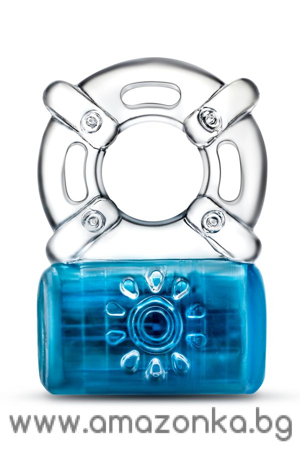 PLAY WITH ME ONE NIGHT STAND VIBRATING C-RING BLUE