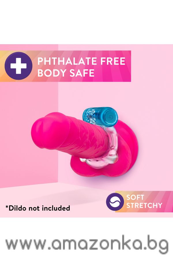 PLAY WITH ME ONE NIGHT STAND VIBRATING C-RING BLUE