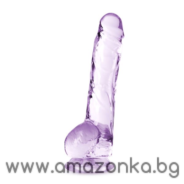 NATURALLY YOURS  8 INCH CRYSTALLINE DILDO AMETHYST