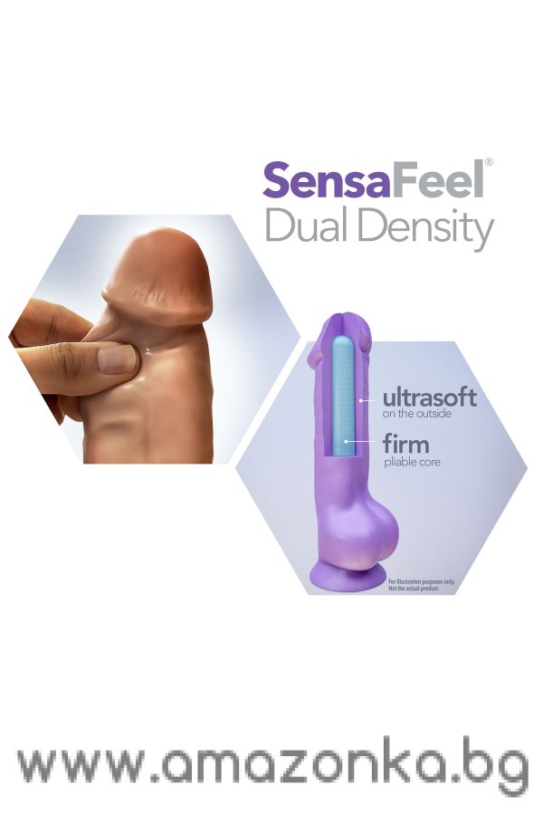 AU NATUREL BIG BILLY 9 INCH DILDO MOCHA