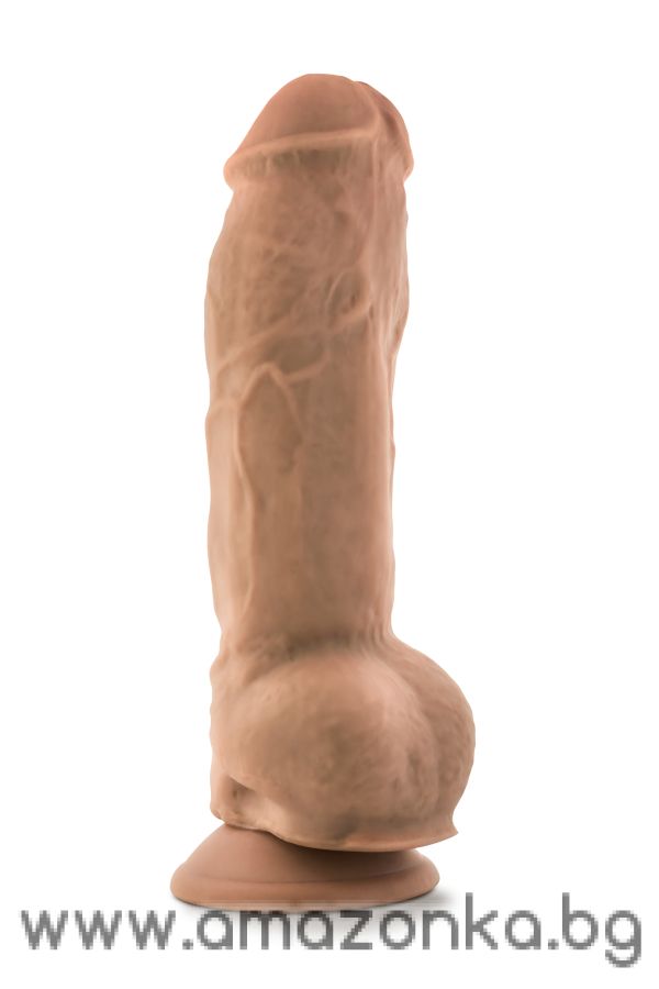 AU NATUREL BIG BOY 10 INCH DILDO MOCHA