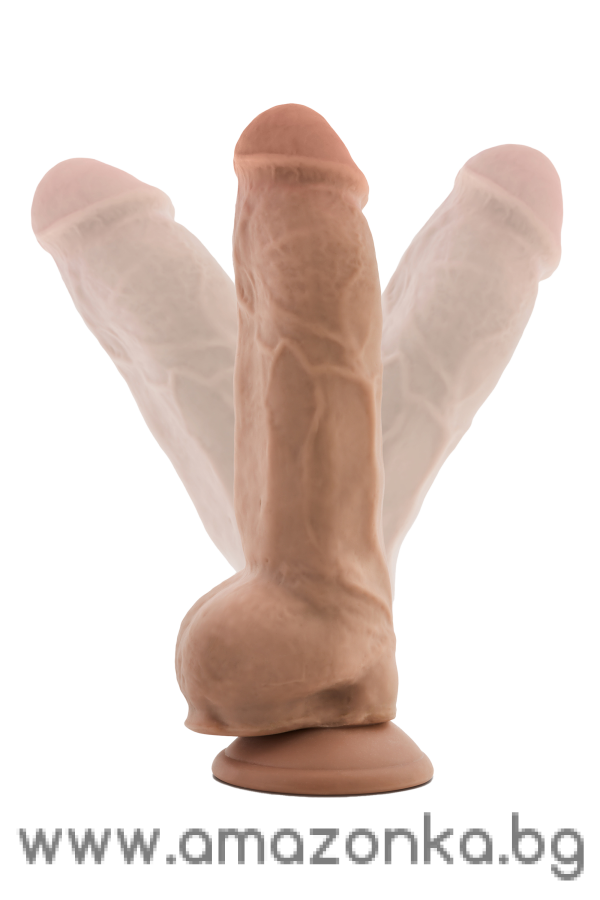 AU NATUREL BIG BOY 10 INCH DILDO MOCHA