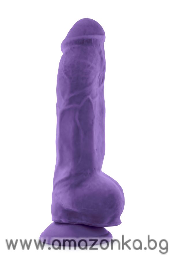 AU NATUREL BOLD BIG BOY 10 INCH DILDO PURPLE