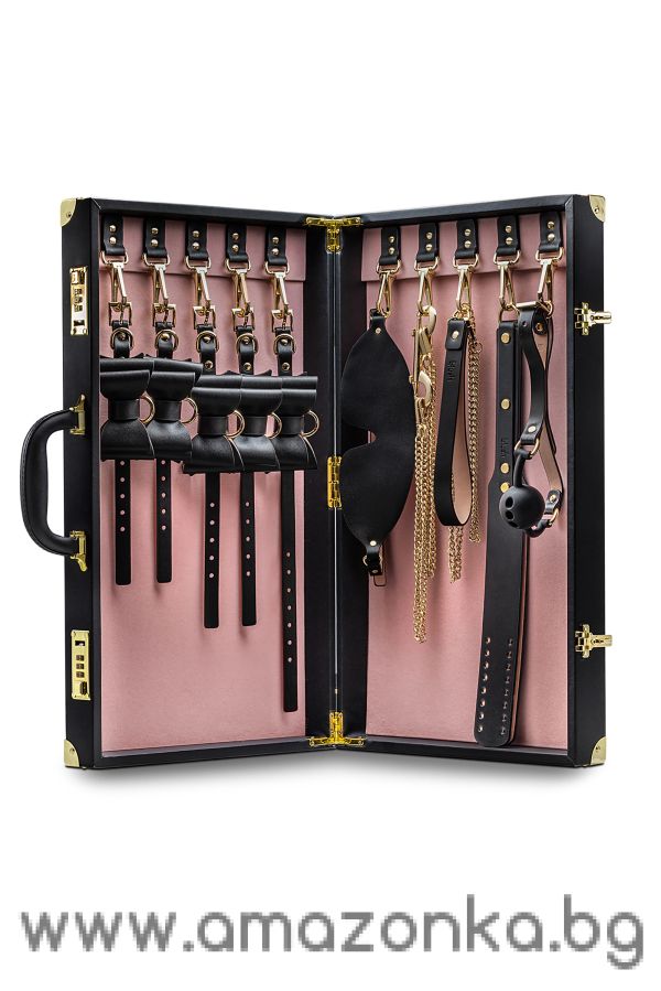 TEMPTASIA SAFE WORD BONDAGE KIT WITH SUITCASE BLACK