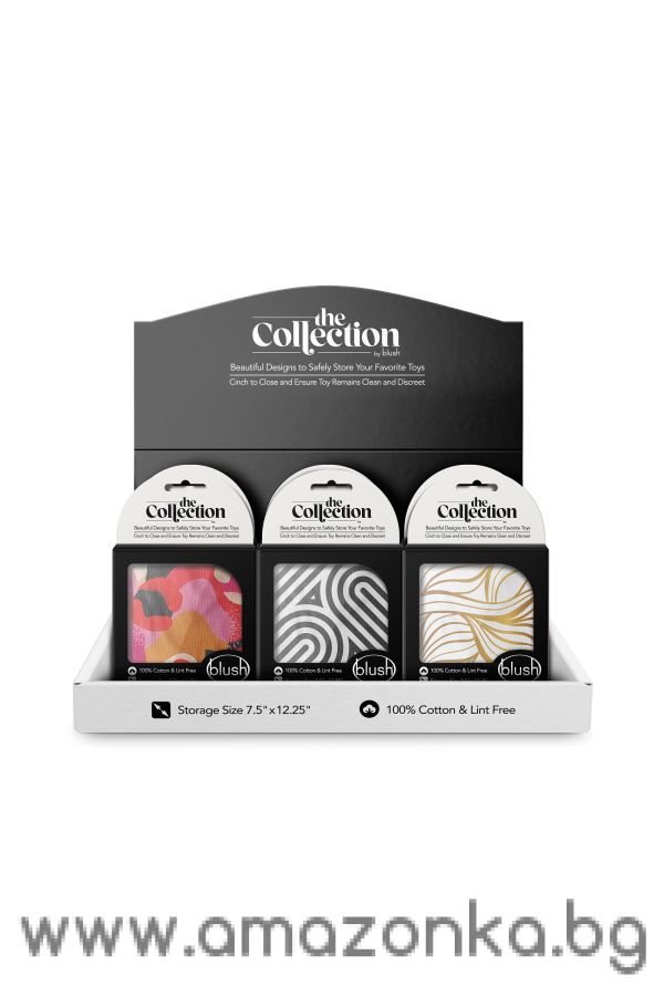 THE COLLECTION COTTON TOY BAG 18 PCS COUNTER DISPLAY ASSORTED