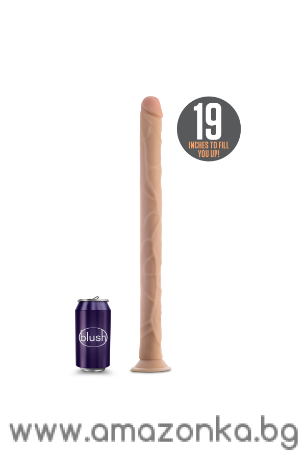 DR. SKIN 19 INCH DILDO BEIGE