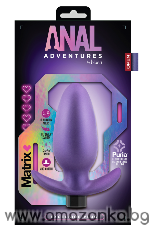 ANAL ADVENTURES MATRIX EXCELSIOR PLUG ASTRO VIOLET