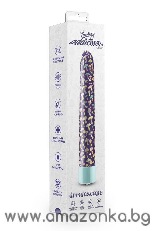 LIMITED ADDICTION DREAMSCAPE 7 INCH RECHARGEABLE VIBE BLUE