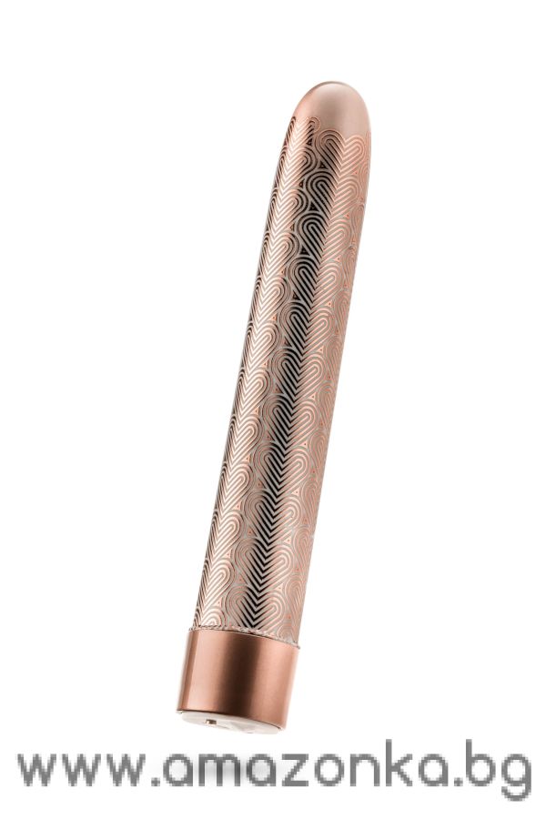 THE COLLECTION LATTICE 7 INCH RECHARGEABLE VIBE ROSE GOLD