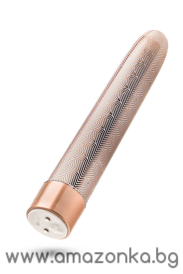 THE COLLECTION LATTICE 7 INCH RECHARGEABLE VIBE ROSE GOLD