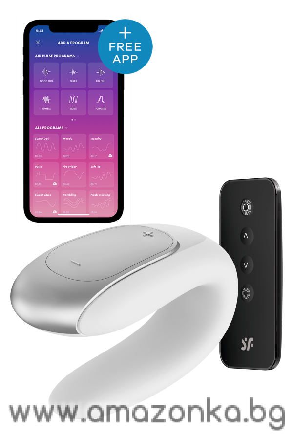SATISFYER DOUBLE FUN WHITE