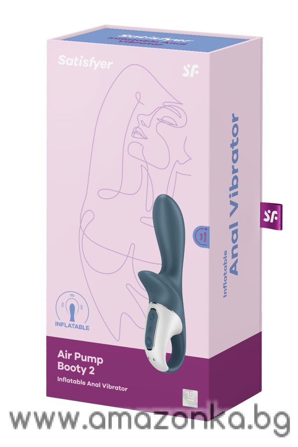 SATISFYER AIR PUMP BOOTY 2 DARK GREY