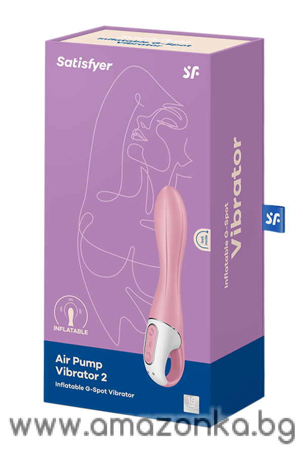 SATISFYER AIR PUMP VIBRATOR 2 LIGHT RED