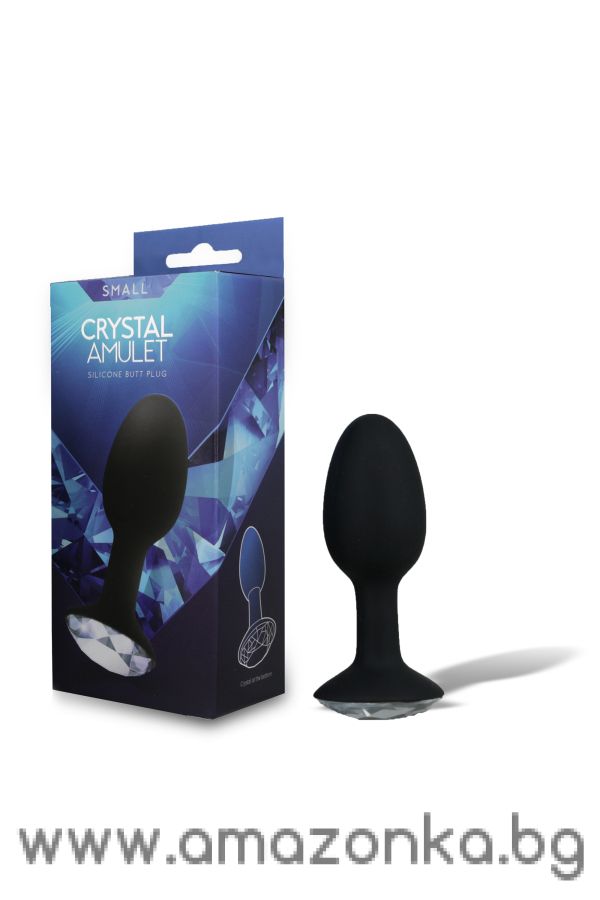 CRYSTAL AMULET SILICONE BUTT PLUG SMALL