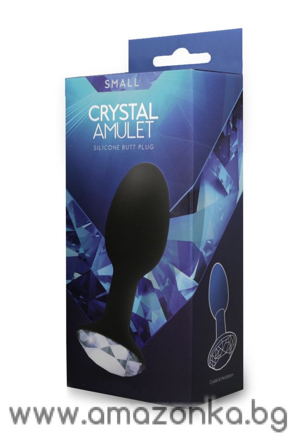 CRYSTAL AMULET SILICONE BUTT PLUG SMALL