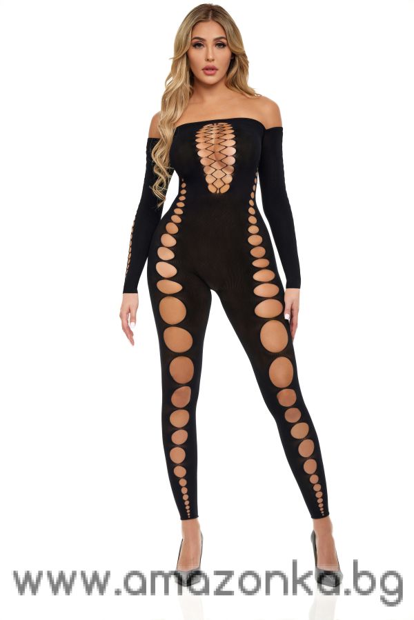 BOUJEE GANG BODYSTOCKING BLACK, OS