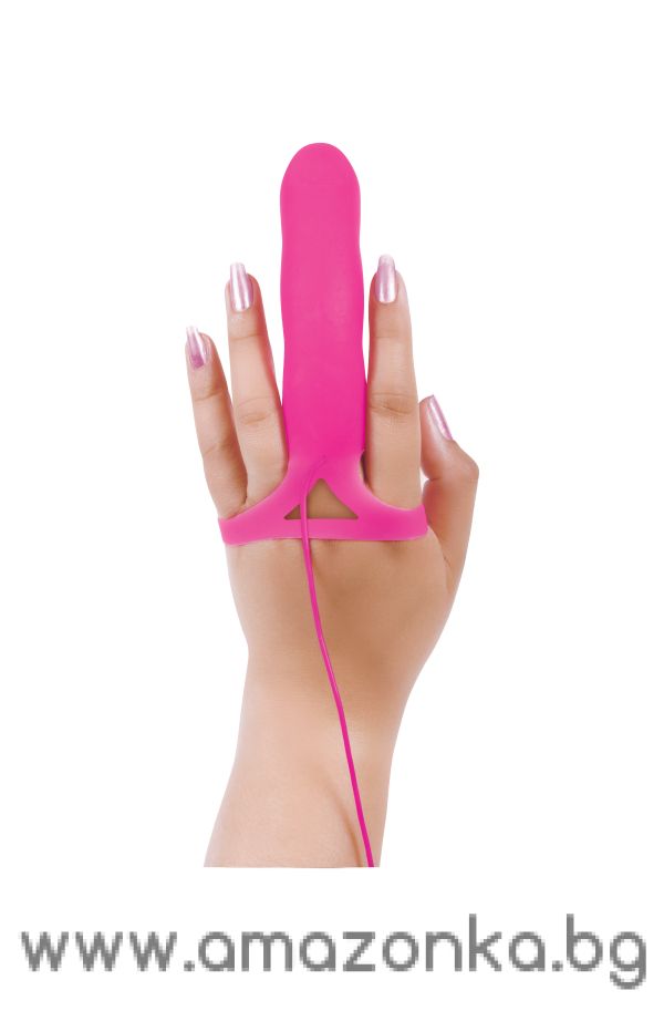 A&E G SPOT TOUCH FINGER VIBRATOR PINK
